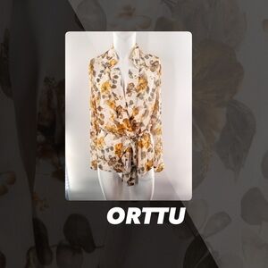 EUC Orttu Floral Semi Sheer Cardigan